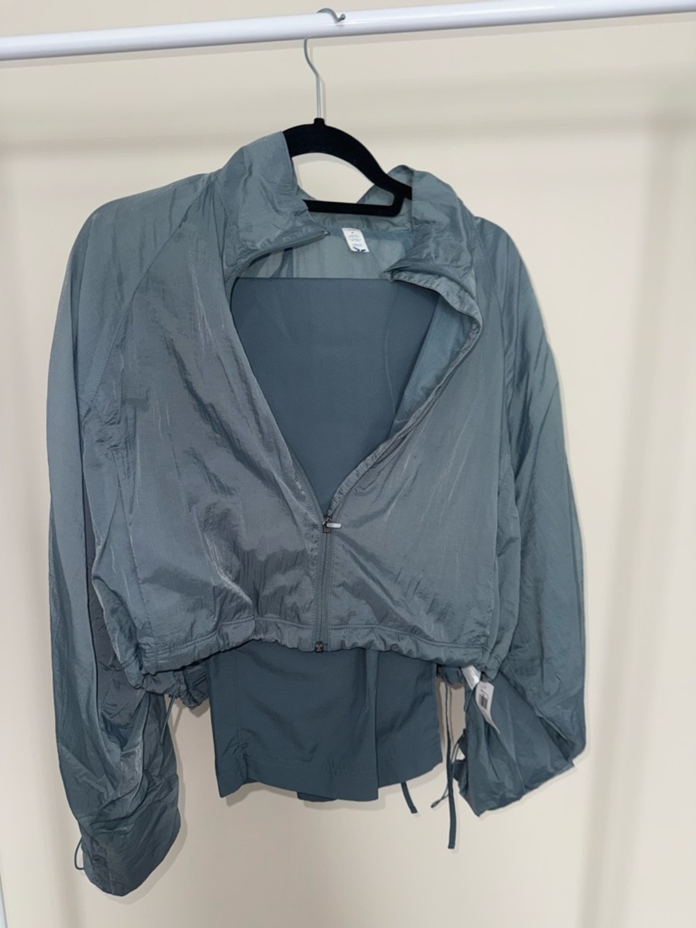 Lightweight Women's Windbreaker Jacket - Slate Gray